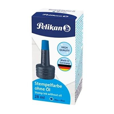 Abbildung von Pelikan 351213 Stempelfarbe 4K, ohne Öl, 28 ml, blau