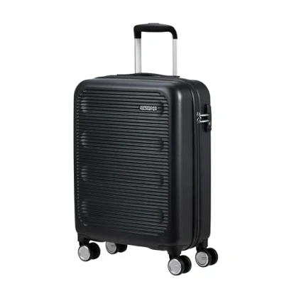 Abbildung von American Tourister Astrobeam Spinner 55/20 Tsa Storm Black Koffer mit 4 Rollen Weichgepäck