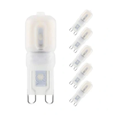 Abbildung von 3W G9 LED Lampe, 300 Lumen, 3000K Warmweiß Kein Flackern Leuchtmittel, Nicht Dimmbar, 360 Grad Winkel, AC 220 240V, Ersatz 30W Halogenlampe, 6er Pack