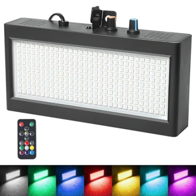 Abbildung von Multicolor Stroboskop mit Fernbedienung Disco Licht, 270Led Stroboskope Musikgesteuert Blitzlicht für Room, Discolicht Party Strobe Light Stroposkopblitzer Blitzer Projektor Lichteffekte
