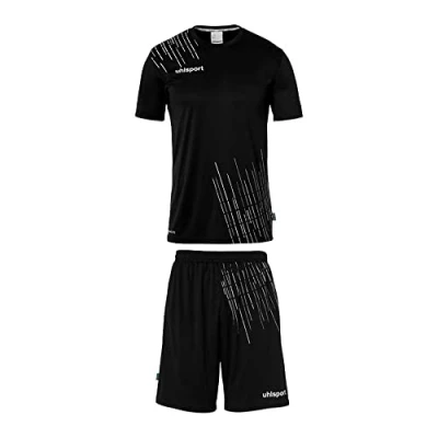 Abbildung von uhlsport Herren Score 26 Fußball Trikot Set Bestehend Aus Trainings Shirt Und Hose, Schwarz/Weiß, XL EU