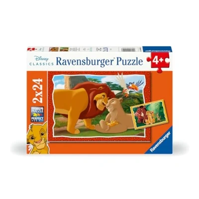Abbildung von Ravensburger Kinderpuzzle 12001029 Kreis des Lebens 2x24 Teile Disney König der Löwen Puzzle für Kinder ab 4 Jahren