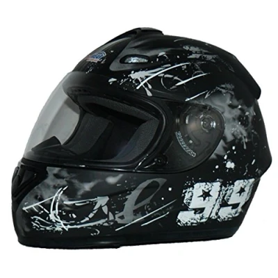 Abbildung von protectWEAR Motorradhelm FS 801 99 schwarz/grau Gr.S