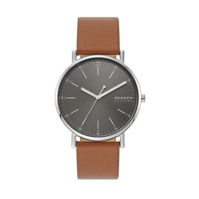 Abbildung von Skagen Signatur Uhr, Herren, Größe: One Size, Brown