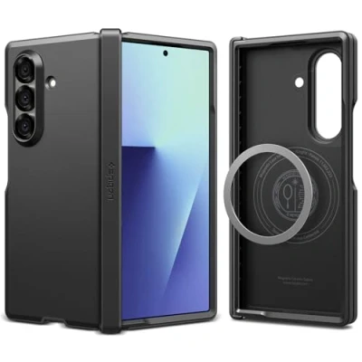 Abbildung von Spigen Tough Armor Pro MagFit Hülle für Samsung Galaxy Z Fold 7, Kompatibel mit MagSafe Schwarz