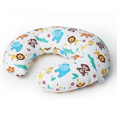 Abbildung von Niimo Stillkissen Stillkissenbezug aus 100% Baumwolle Kleines für Baby, Stillhörnchen Waschbar &amp; Atmungsaktiv, Baby (15.5 cm x 39 cm)