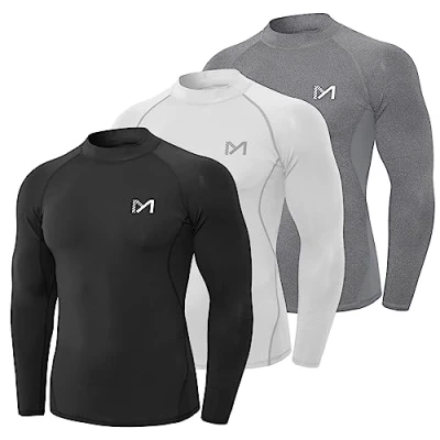Abbildung von MEETYOO Herren MU27T Shirt, Schwarz + Grau Weiß, XL