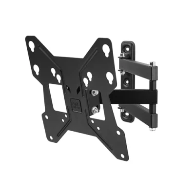 Abbildung von One For All TV Wandhalterung, Schwenkbar 180, Neigbar, Ausziehbare Fernseher Halterung, Curved 4K OLED QLED LED Flachbildfernseher , 13 bis 40 Zoll, VESA 75 x 200 max., 30 kg, Schwarz