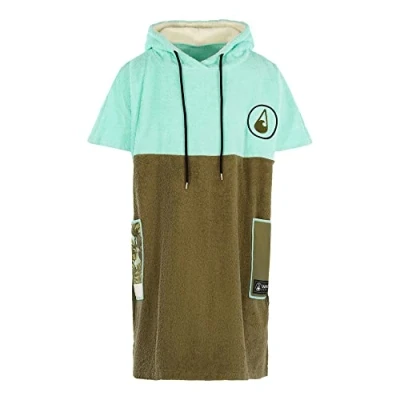 Abbildung von WAVE HAWAII Poncho Agueda Surfponcho 95% Baumwolle Badeponcho für Körpergrößen von 160 190 cm Umkleidehilfe Schwimmen Strand Surfen Duschponcho Damen Herren Erwachsene