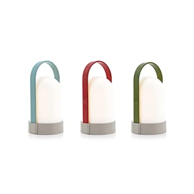Abbildung von REMEMBER URI Piccolos LED Lampe mit Akku, Indoor &amp; Outdoor, Höhe 15 cm, USB Touch Dimmer, 20h Leuchtdauer, 3er Set LU30