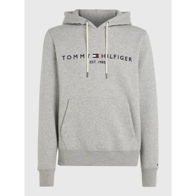 Abbildung von Tommy Hilfiger LOGO Hoody Kapuzenpullover, Herren, Größe: XS, Grey
