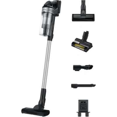 Abbildung von Samsung Jet 65 PetPRO Akku Staubsauger, 150 W, Inkl. Tierhaarbürste Pet Tool und weiterem Zubehör, Silver, VS15A60BGR5/WD