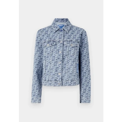 Abbildung von Karl Lagerfeld Jeans Regular Jacket Jeansjacke, Damen, Größe: XS, Monogram blue