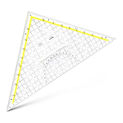 Abbildung von TZ Dreieck 325mm mit Plexiglasgriff und Facette