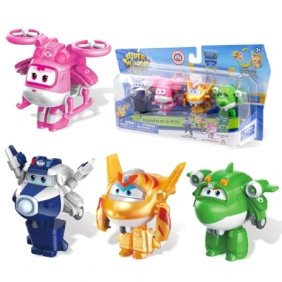Abbildung von Super Wings Transform a Bots 4 Pack with S5 Paul Dizzy &amp; Golden Boy Mira