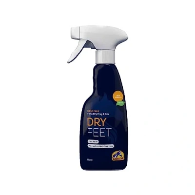 Abbildung von Cavalor Dry Feet Effective Natural New Formula 250ml für Hufsohle und Strahl verhindert Feuchtigkeit Schmutz beugt Strahlfäule vor