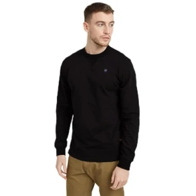 Abbildung von G Star RAW Men&#039;s nifous Long Sleeve T Shirt, Schwarz (dk Black D25076 336 6484), XL