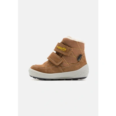 Abbildung von Superfit Groovy 2.0 Unisex Snowboot/Winterstiefel für Kinder, Größe: 22, Braun/gelb Schuhe