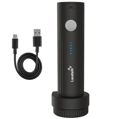Abbildung von Lavatelli VAC U PUMP Wireless Elektrische Vakuumpumpe für Vakuumbeutel Kleidung Reise, kompakt &amp; stark, USB C aufladbar, Trolley, Rucksack, Luftpumpe reise gadgets Zuhause,