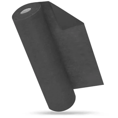 Abbildung von MODERNO Vlies Tischläufer Schwarz, Tischband Schwarz Rolle, Schwarzer Modern, Outdoor, Tischdeko, Partydeko für Geburtstag, Hochzeit, Festliche Dekoration, 30 cm x 25 m