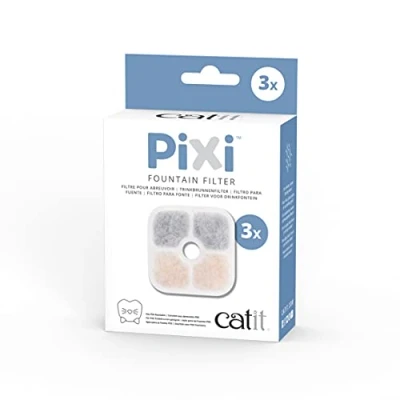 Abbildung von Catit 43722 Pixi Ersatzfilter, Trinkbrunnenfilter für die Trinbrunnen, 6er Pack, Weiß