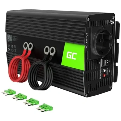 Abbildung von Green Cell® 1000W/2000W 12V auf 230V Reiner Sinus Volt kfz Spannungswandler Wechselrichter Konverter Pure Sine Wave Power Solar Inverter DC AC Umwandler Stromwandler Wohnwagen Auto Autoladegerät