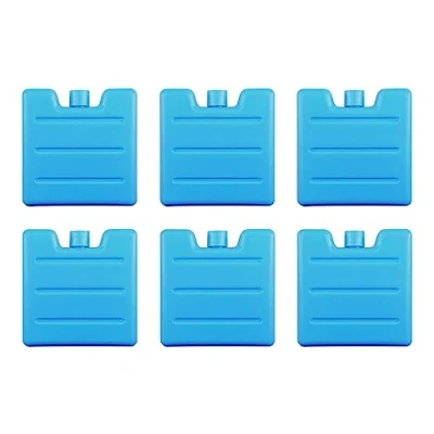 Abbildung von VonBueren 6 x Mini Kühlakkus für Kühltasche 8x7,5x1,5 cm klein 75 g je Kühlakku