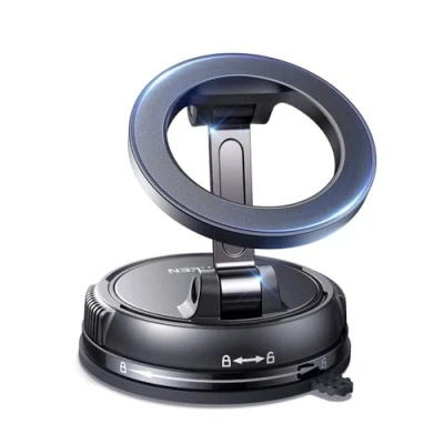 Abbildung von UGREEN MagSafe Autohalterung N55 Super Magnetkraft mit Ultra Fest Saugnapf &amp; Silikon Pad, Handyhalterung Auto für Armaturenbrettmontage Kompatibel iPhone 16 15 14 13 12 Pro Max, Hülle