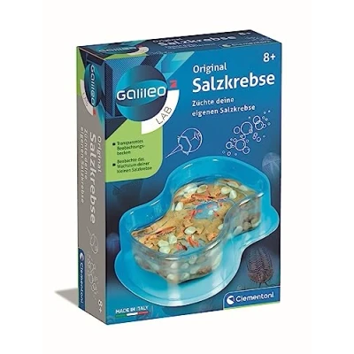 Abbildung von Clementoni Galileo Lab Original Salzkrebse Züchten &amp; Beobachten von Urzeitkrebsen für kleine Forscher Biologie zum Anfassen Spielzeug Kinder ab 8 Jahren 69937