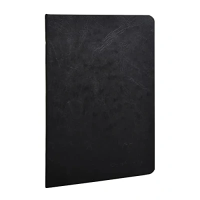 Abbildung von Clairefontaine 733161C Heft (DIN A5, 14,8 x 21 cm, gebund Age Bag liniert, 48 Blatt) 1 Stück schwarz