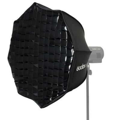 Abbildung von Godox AD S60S 60 cm Softbox im Octagon Umbrella Stil mit Halterung für AD400Pro AD300Pro und ML60