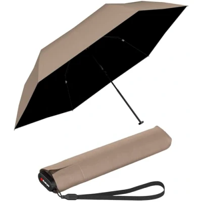 Abbildung von Knirps Taschenschirm US.050 Ultra Light Slim Manual mit UV und Hitzeschutz beige
