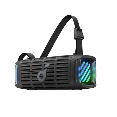 Abbildung von soundcore Boom 3i by Anker Robuster Outdoor Lautsprecher, Bluetooth wasserdicht IP68, 50W BassUp™ 2.0 Sound, BT 5.3, 16h, Lichtshow + TWS Stereo, Kayak, Angeln, Campen (Nachtschwarz)