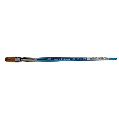 Abbildung von Winsor &amp; Newton 5306110 Cotman Aquarell Synthetikhaar Pinsel 666 Ein Strich Pinsel, langer Stiel mit exzellenter Sprungkraft, Farbtragekraft und Punktgenauigkeit 3/8 &quot; 10 mm