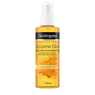 Abbildung von Neutrogena Curcuma Clear Gesichtspflege, Beruhigendes Feuchtigkeitsspray, ölfreies Gesichtsspray, 125ml