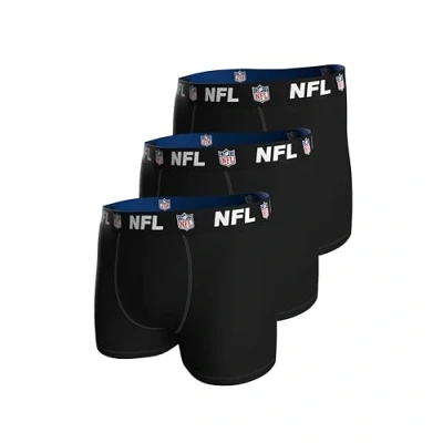 Abbildung von NFL Herren Shield 3pk Boxers, Schwarz, M EU