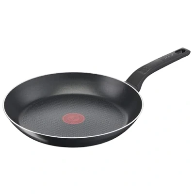Abbildung von Tefal Easy Cook &amp; Clean Bratpfanne 24 cm, Antihaftbeschichtung, Thermo Signal Temperaturindikator, Schwarz, B5550433