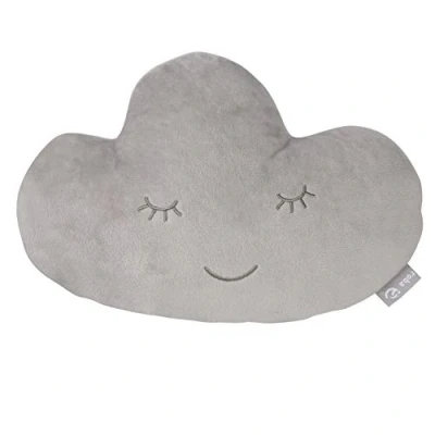 Abbildung von roba Kuschelkissen in Wolken Form Style Weiches Dekokissen für Baby &amp; Kinderzimmer Mädchen Jungen Grau