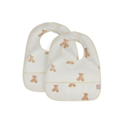 Abbildung von Jollein 029 864 66095 Lätzchen wasserdicht 2er Set Teddybär weiß