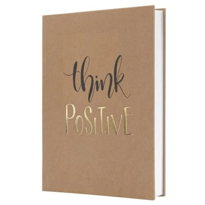 Abbildung von SIGEL JN801 Notizbuch A5 liniert, dickes 100 g Papier, Geschenkbuch Jolie, Hardcover aus Kraftpapier, 192 Seiten, Pure Positivity, vegan, nachhaltigem Papier