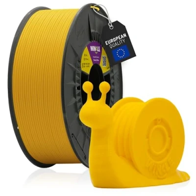 Abbildung von WINKLE PLA HD Filament 1.75mm Kanariengelb, 300g Spule, 3D Drucker Kompatibel mit FDM Druckern, Druckmaterialien, Maßgenauigkeit +/ 0.05mm, Bioabbaubar Leicht zu Bedrucken