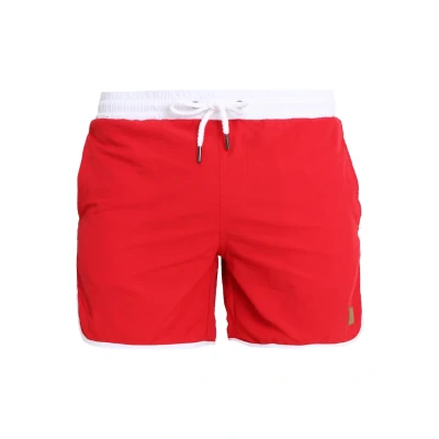 Abbildung von Urban Classics Retro Badeshorts, Herren, Größe: Small, Firered/white