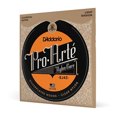 Abbildung von D&#039;Addario Gitarrensaiten Pro Arte Saiten Konzertgitarre EJ43 Nylonsaiten Classical Nylon Guitar Strings Light Tension, 1 Pack