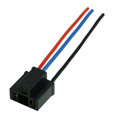 Abbildung von 1x H4 Lampen Stecker Fassung Sockel Lampenfassung Lampensockel Lampenstecker P43t mit Kabel für Glühlampen Glühbirnen