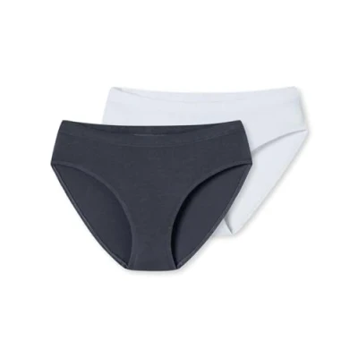 Abbildung von Schiesser 2 PACK Slip für Kinder, Größe: 176, Weiss graphit