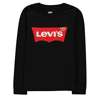 Abbildung von Levi&#039;s Batwing TEE Langarmshirt für Kinder, Größe: 128, Black
