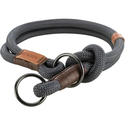 Abbildung von TRIXIE Zug Stopp Hundehalsband BE NORDIC L XL dunkelgrau / braun bequemes für große &amp; sehr Hunde mit Zugbegrenzung robust elegant 17291