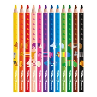 Abbildung von Pelikan 811194 Buntstifte Combino (dreieckig, dick) 12 Stück