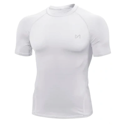 Abbildung von MEETYOO Kompressionsshirt Herren, Funktionsshirt kurz/Langarm Fitnessshirt Männer Sportshirt Atmungsaktiv Laufshirt für Laufen Jogging Sport Turnhalle