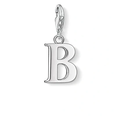 Abbildung von Thomas Sabo Damen Charm Anhänger B Buchstabe Club 925 Sterling Silber 0176 001 12